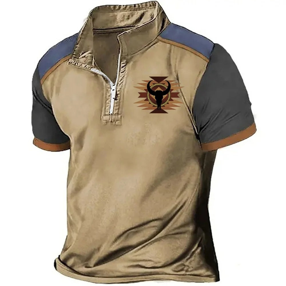 Modern Zip-Front Polo Shirt