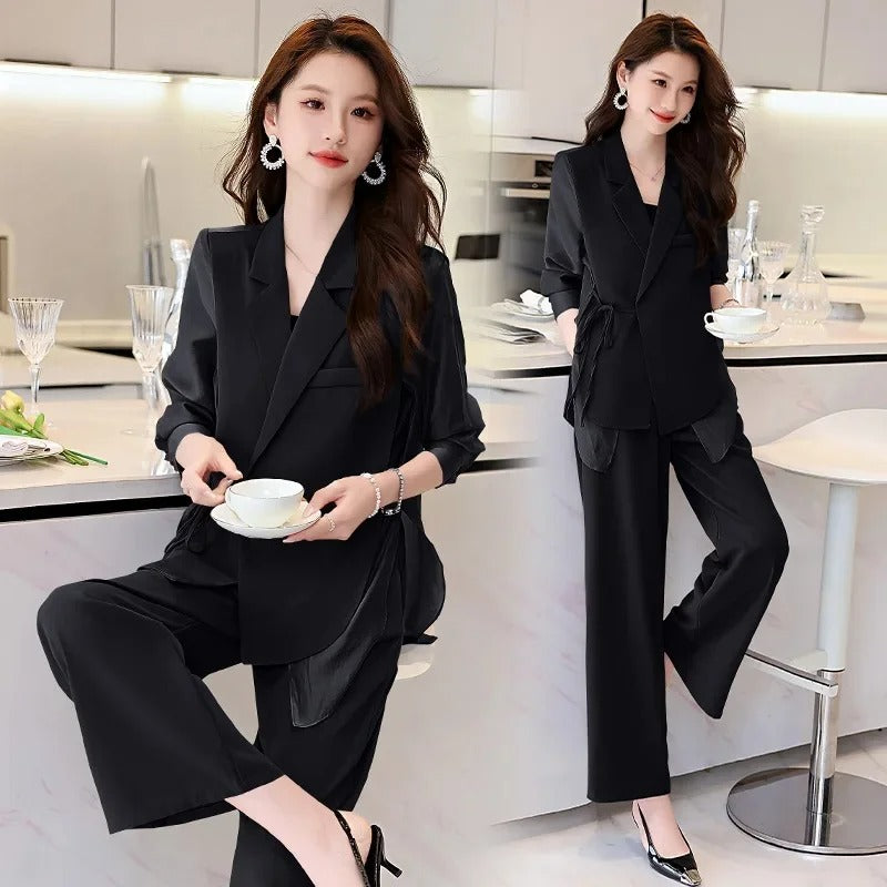 Spring Breeze Striped Two-Piece Suit