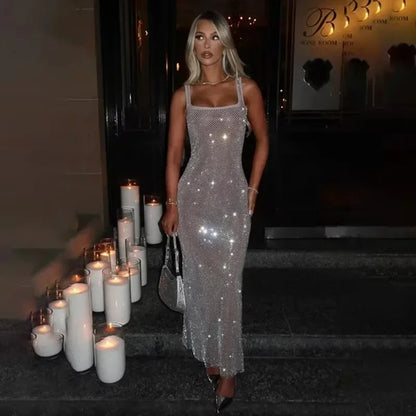 Spark Shine Sexy Diamond Mini Dress