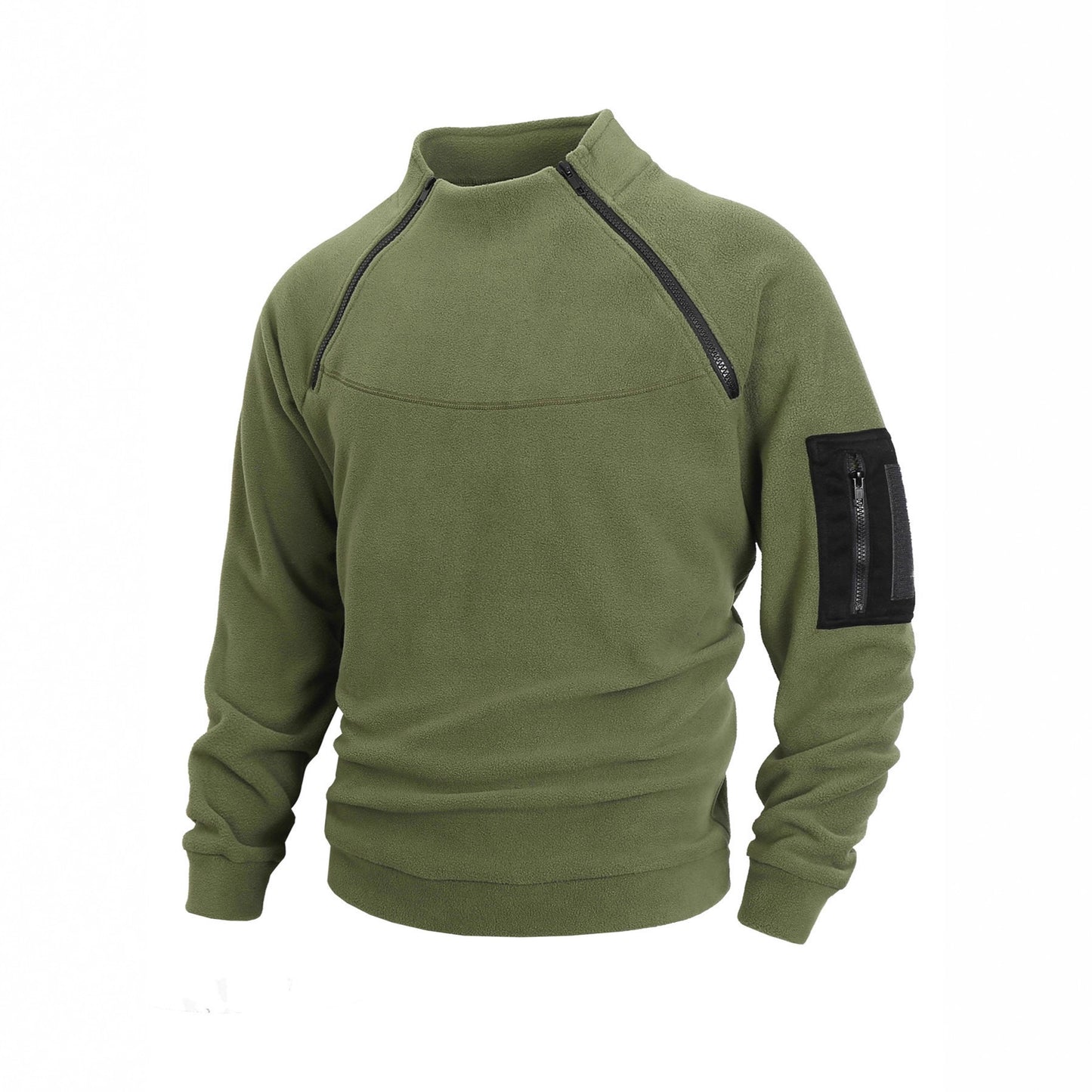 Men Fleece Coat Long Sleeve Pullover