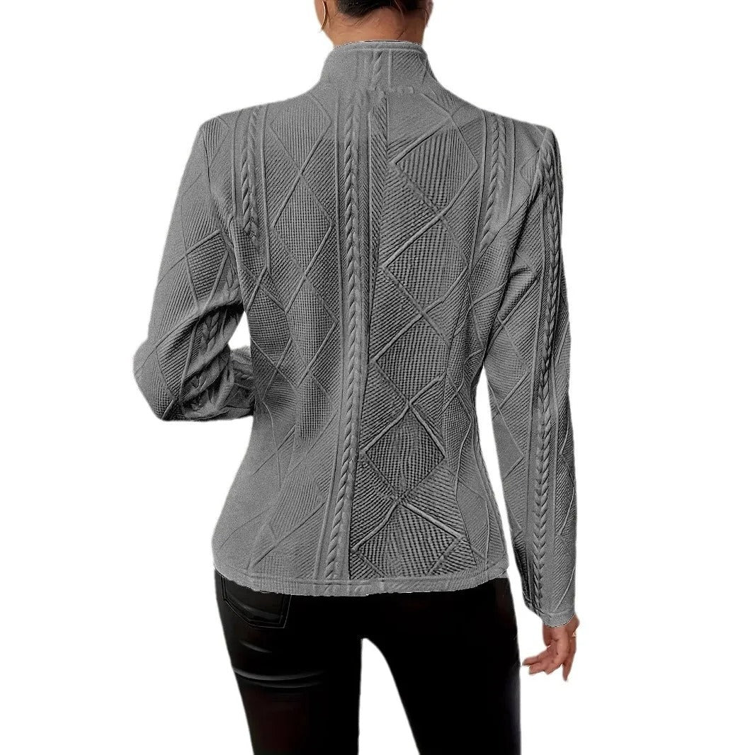Elegant Floral Slim Fit Blazer Coat