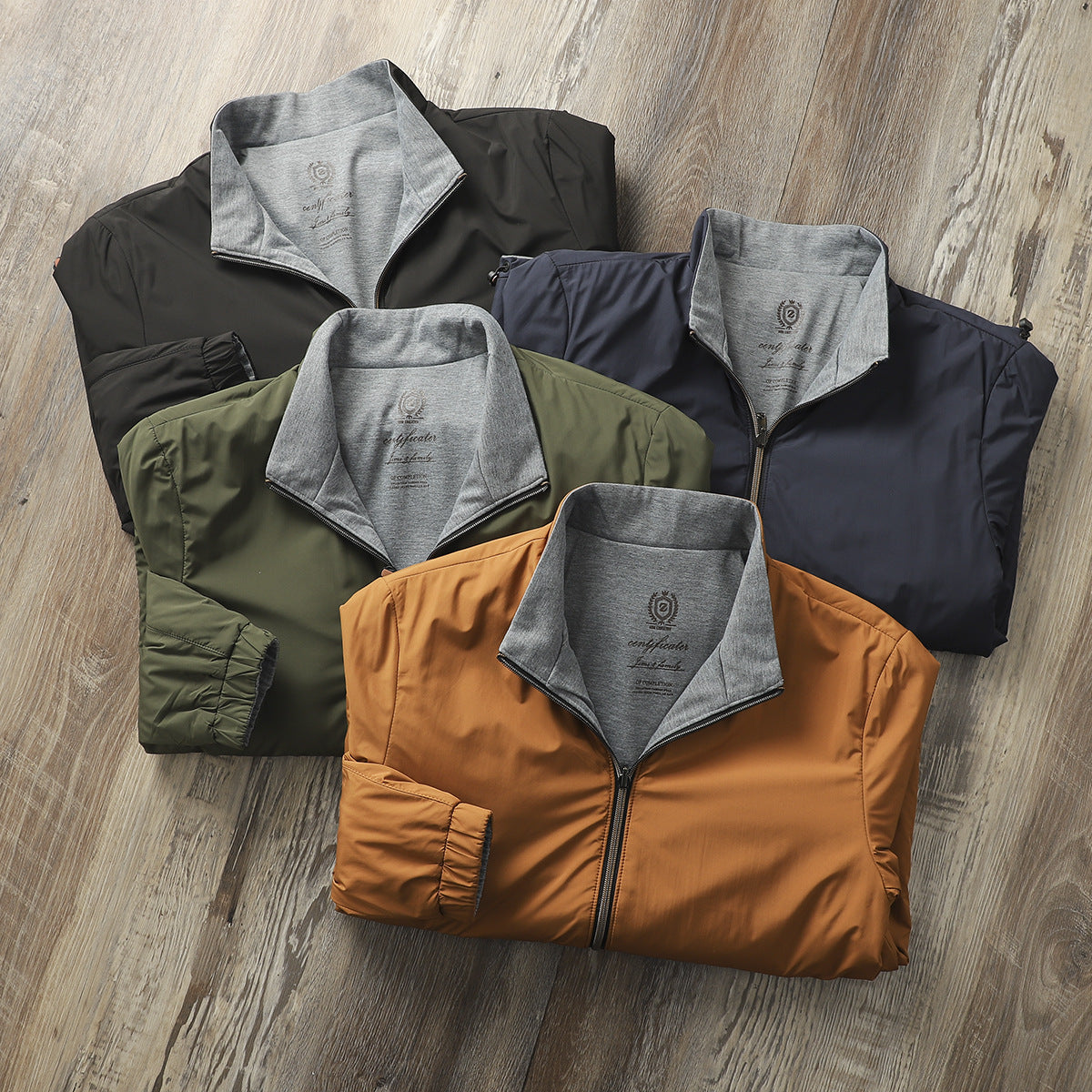 Men's Casual Stand Collar Simple Jacket