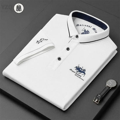 Embroidered Casual Polo Shirt