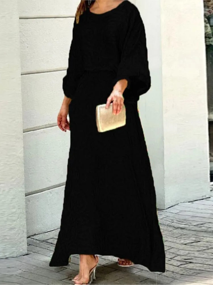 Effortless Elegance Long Sleeve Skirt Set