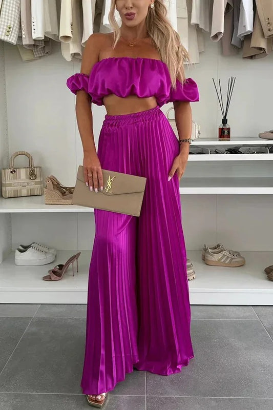 Off-Shoulder Tube Top Set