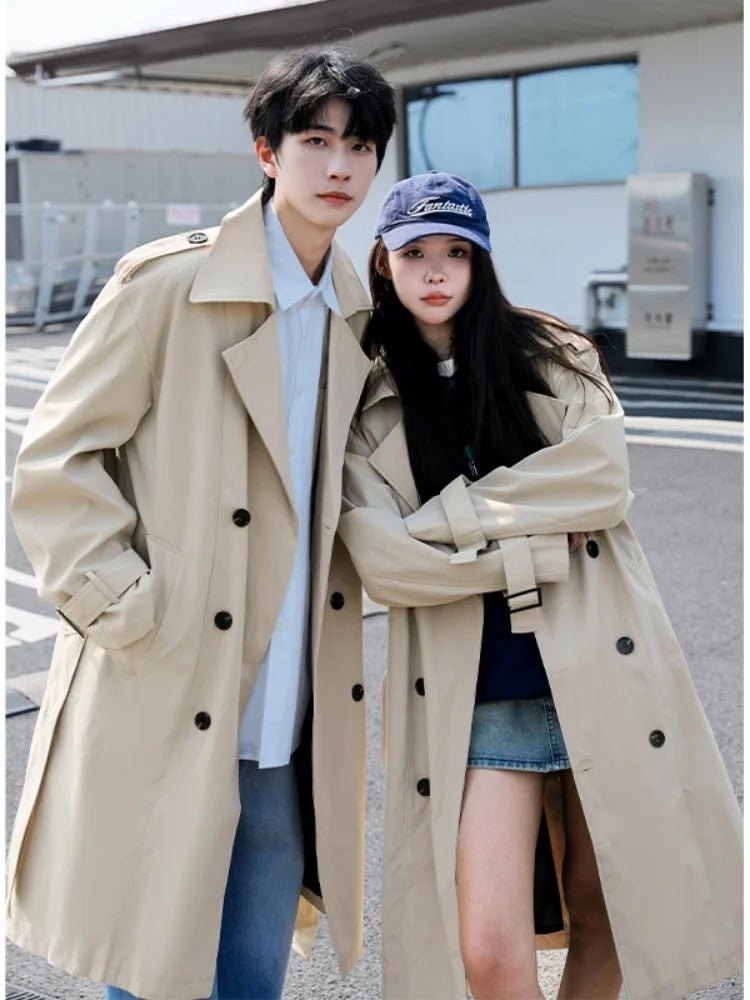 Brit Chic Men's Knee-Length Overcoat