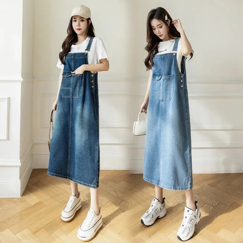 Backless Slim Denim Dress for Women