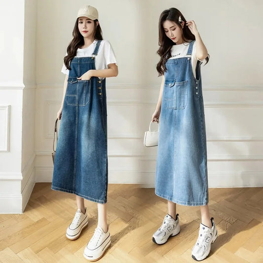Backless Slim Denim Dress for Women