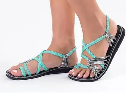 Comfortable Flat Strap Sandals for Women