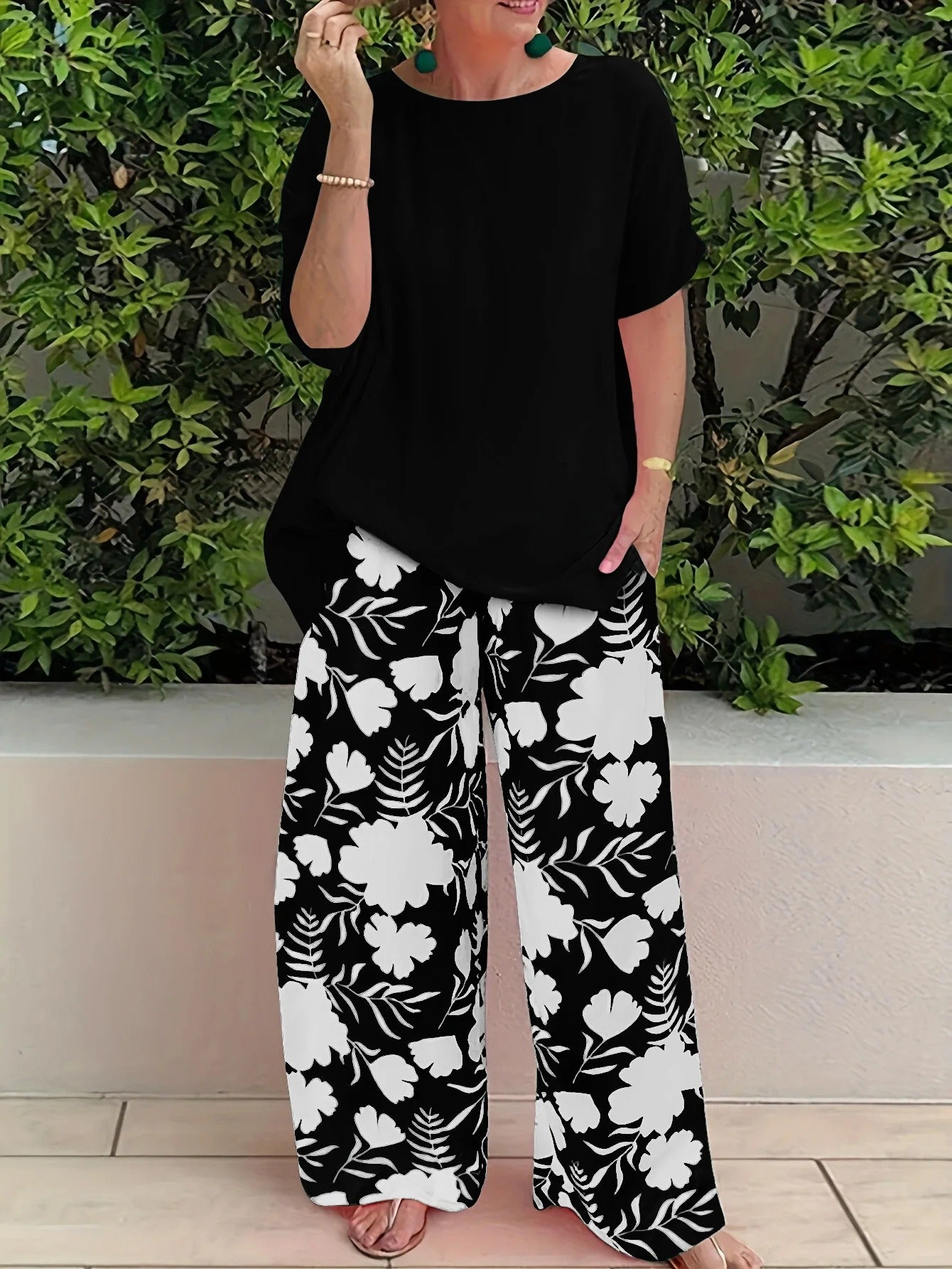 Elegant Wide-Leg Set