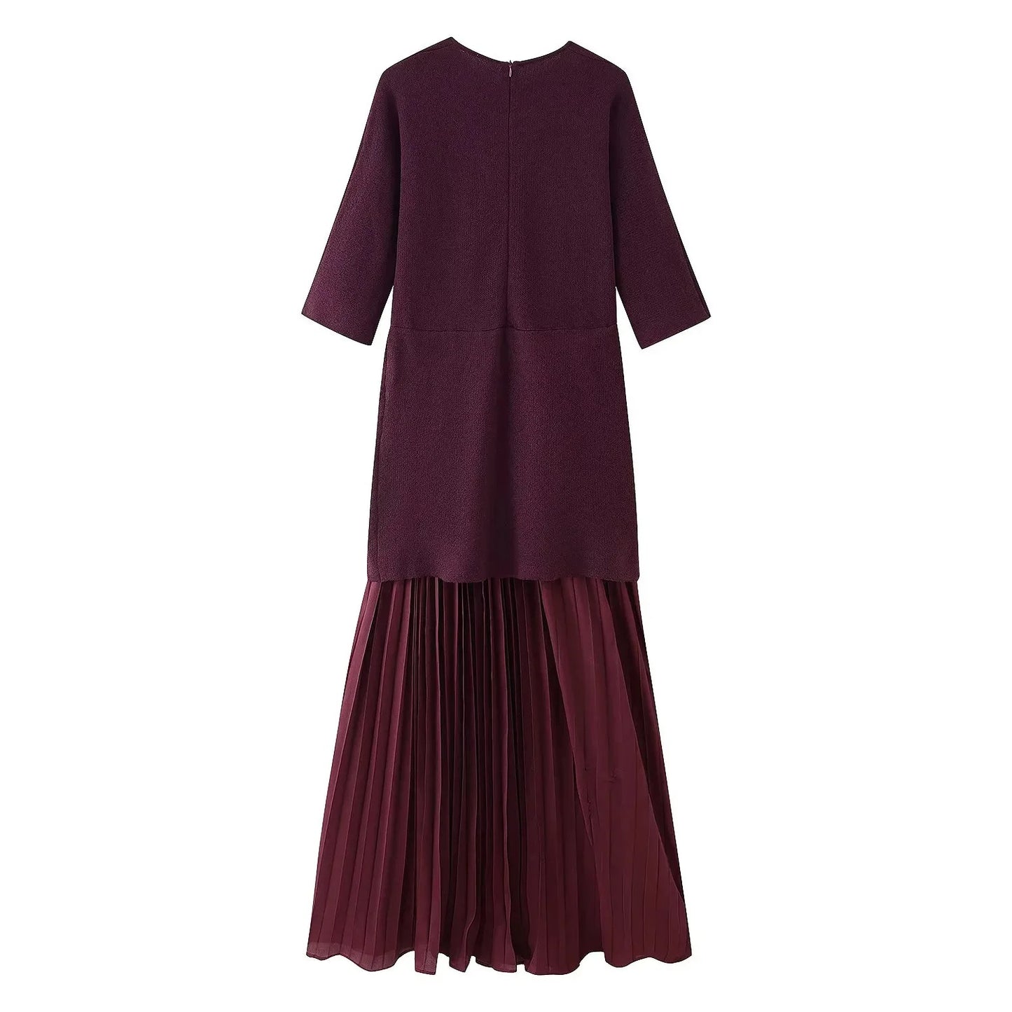 Elegant Pleated Tulle Patchwork Dress