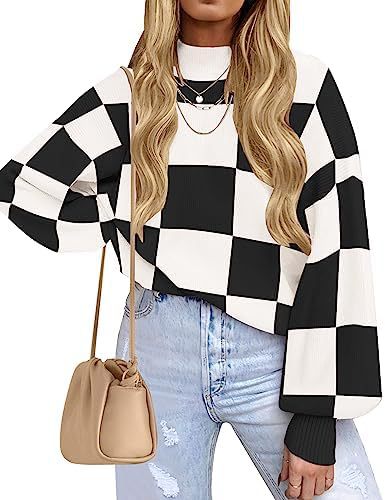 Women’s Striped Ribbed Knit Sweater