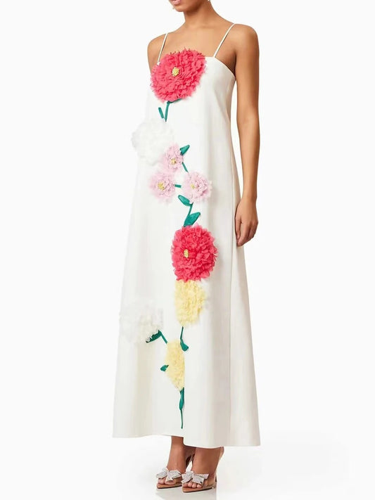 Bold Elegance Appliqué Dress