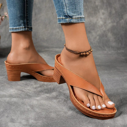 Chic Wedge Heel Thong Sandals