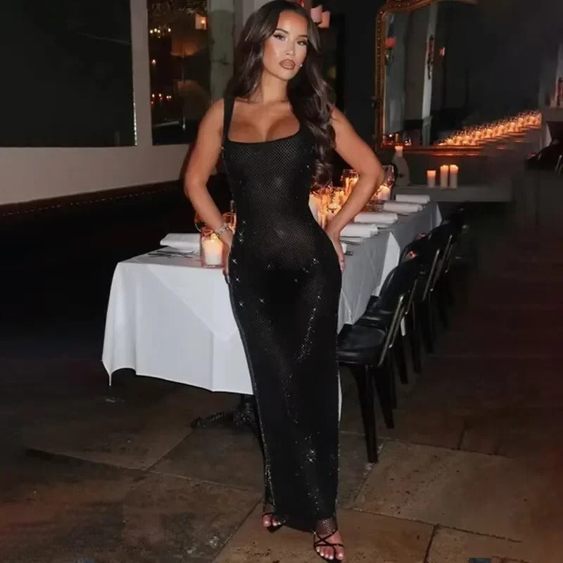 Spark Shine Sexy Diamond Mini Dress