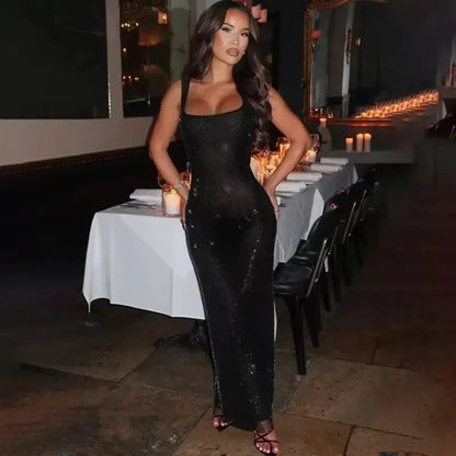 Spark Shine Sexy Diamond Mini Dress