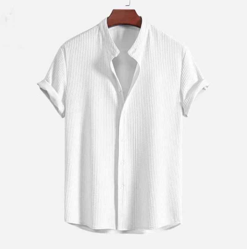 Stylish Men’s Solid Stripe Two-Piece