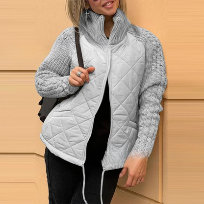 Retro Long Sleeve Zipper Coat