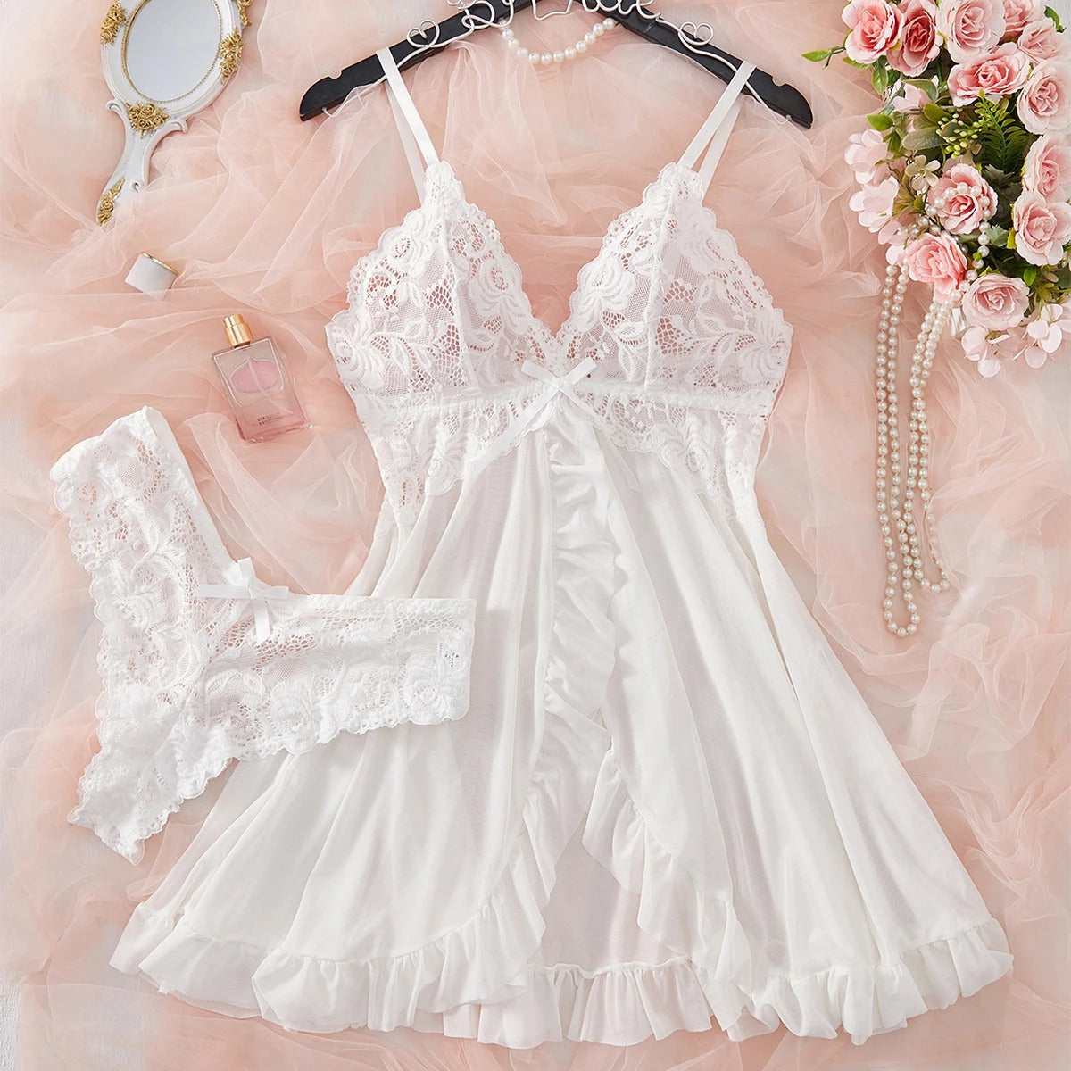 Sultry Lace Sleepwear Set