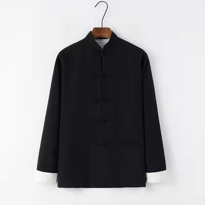 Elegant Hanfu Lay Buddhist Winter Shirt Coat