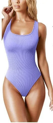 GlowFit U-Collar Slim Bodysuit