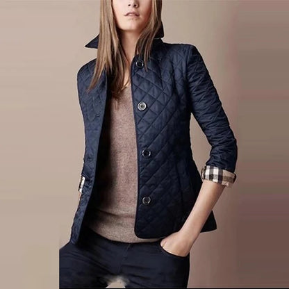 Vintage Slim Fit Lapel Down Coat