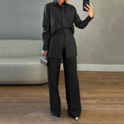 Smart Office Two-Piece Pantsuit Set