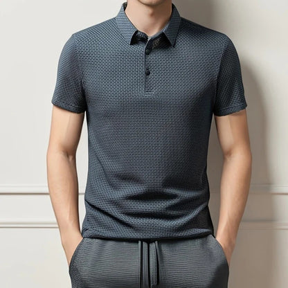 Men's Bone Flower Polo Shirt