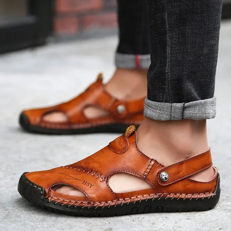 Terra Flex Men's Genuine Leather Sandals