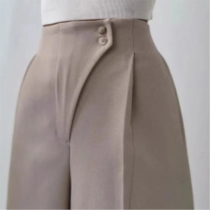 Chic Slim Wide-Leg Office Pants