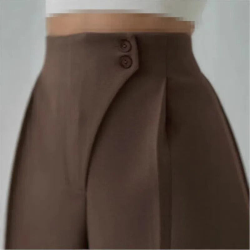 Chic Slim Wide-Leg Office Pants
