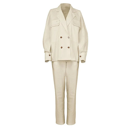 Air Layer Luxe Oversized Linen Blazer Coat