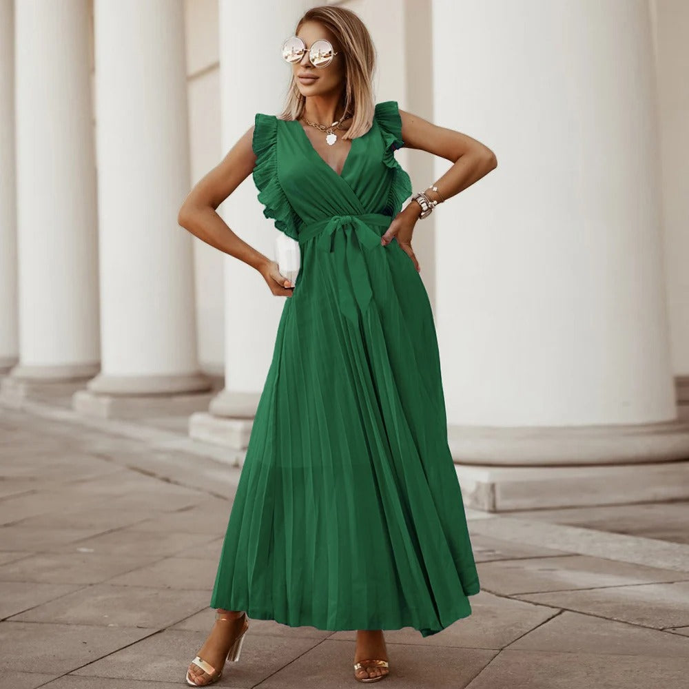 Graceflow Ruffled Chiffon Maxi