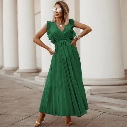 Graceflow Ruffled Chiffon Maxi
