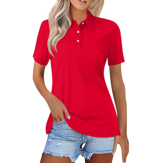 Breeze Fit Unisex V-Neck Button Tee