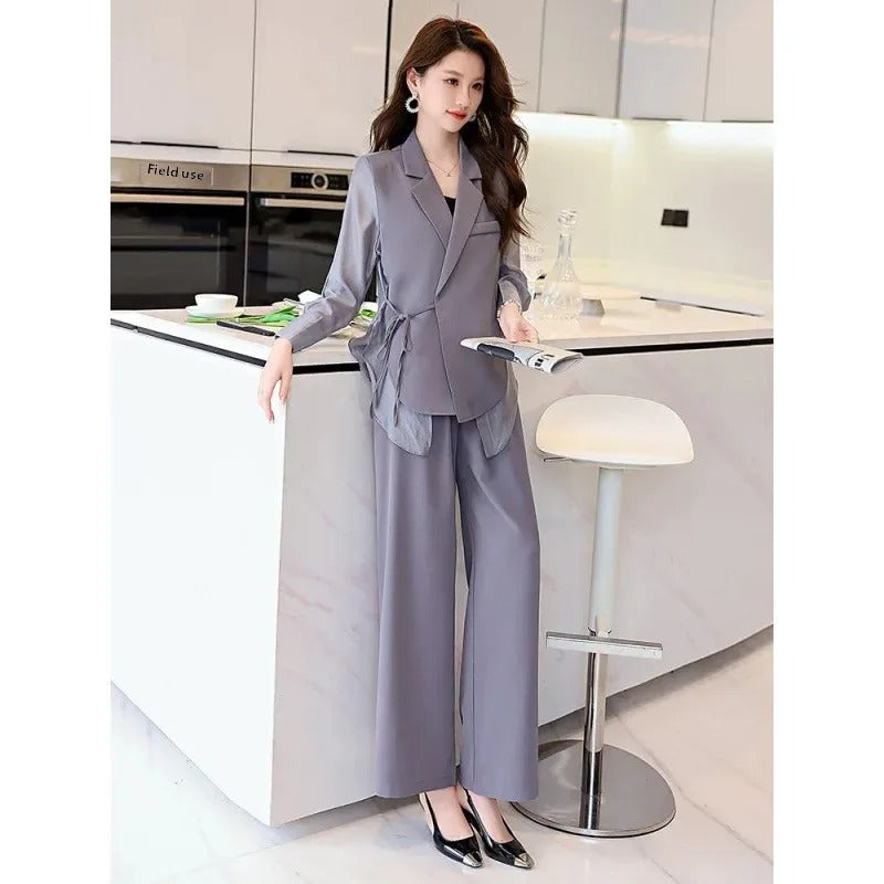 Spring Breeze Striped Two-Piece Suit
