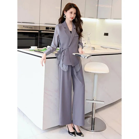 Spring Breeze Striped Two-Piece Suit