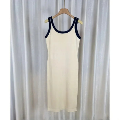 Stylish Black Knit Summer Dress