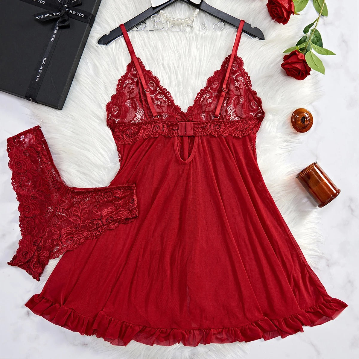 Sultry Lace Sleepwear Set