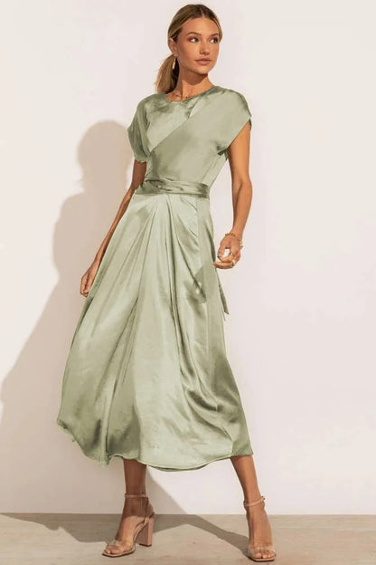 Lumi Satin Elegant Evening Dress