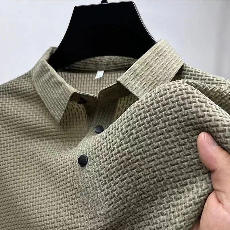 Men's Bone Flower Polo Shirt