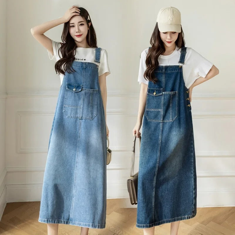 Backless Slim Denim Dress for Women