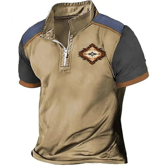 Modern Zip-Front Polo Shirt
