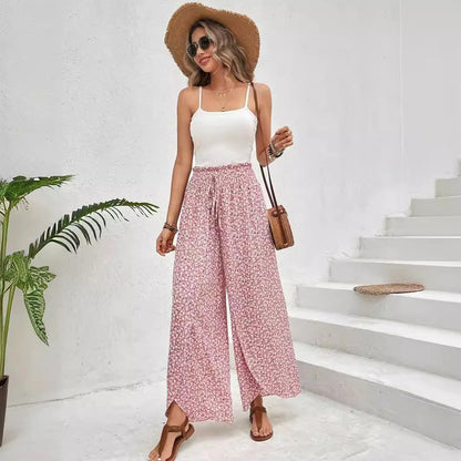 Petal Whisper Wide Leg Pants