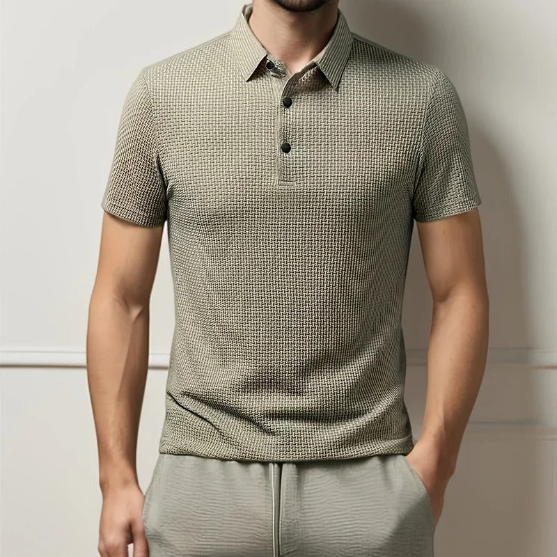 Men's Bone Flower Polo Shirt
