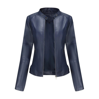 Vero Edge Slim Fit Leather Motorcycle Jacket