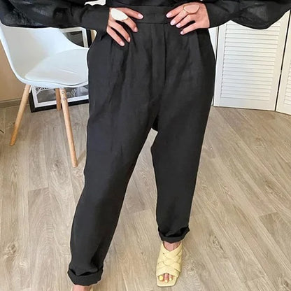 Air Layer Luxe Oversized Linen Blazer Coat