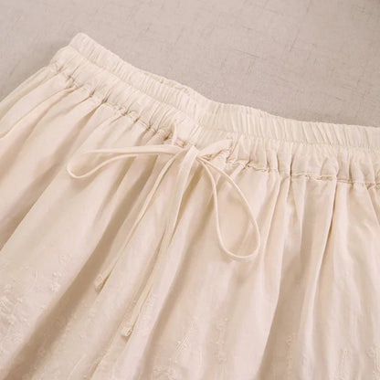 Sweet Mori Girl Embroidered Shorts