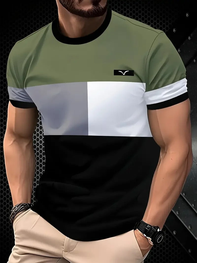 Men's Classic Striped Oversized Summer T-Shirt