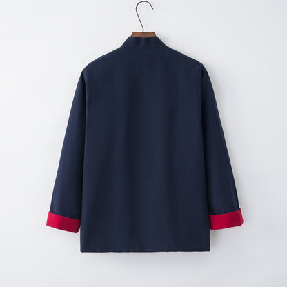 Elegant Hanfu Lay Buddhist Winter Shirt Coat